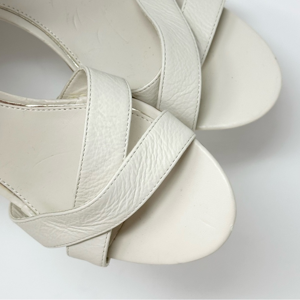 NEW Ralph Lauren Luna 3" Heel Leather Sandals
Shoes 8.5 White Chalk - Picture 4 of 13